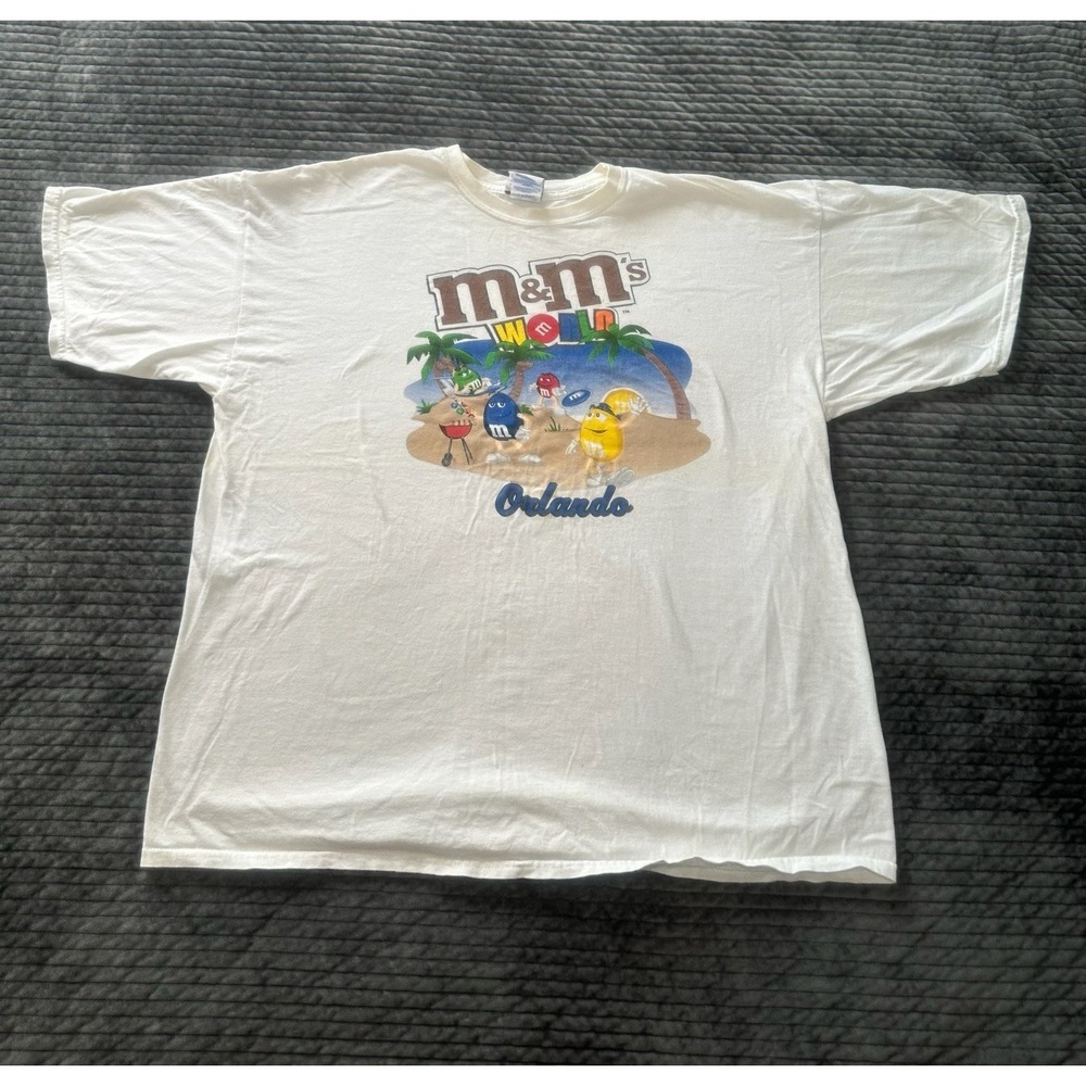 Vintage m&m's Orlando Graphic Tee Shirt Men's Sz 2XL M&M's World